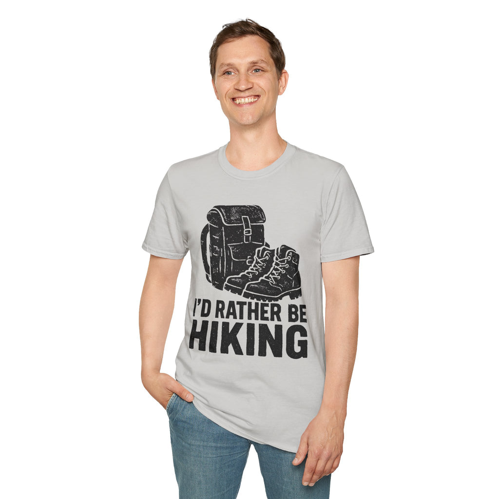 Boots & Backpack "I'd Rather Be Hiking" T-Shirt