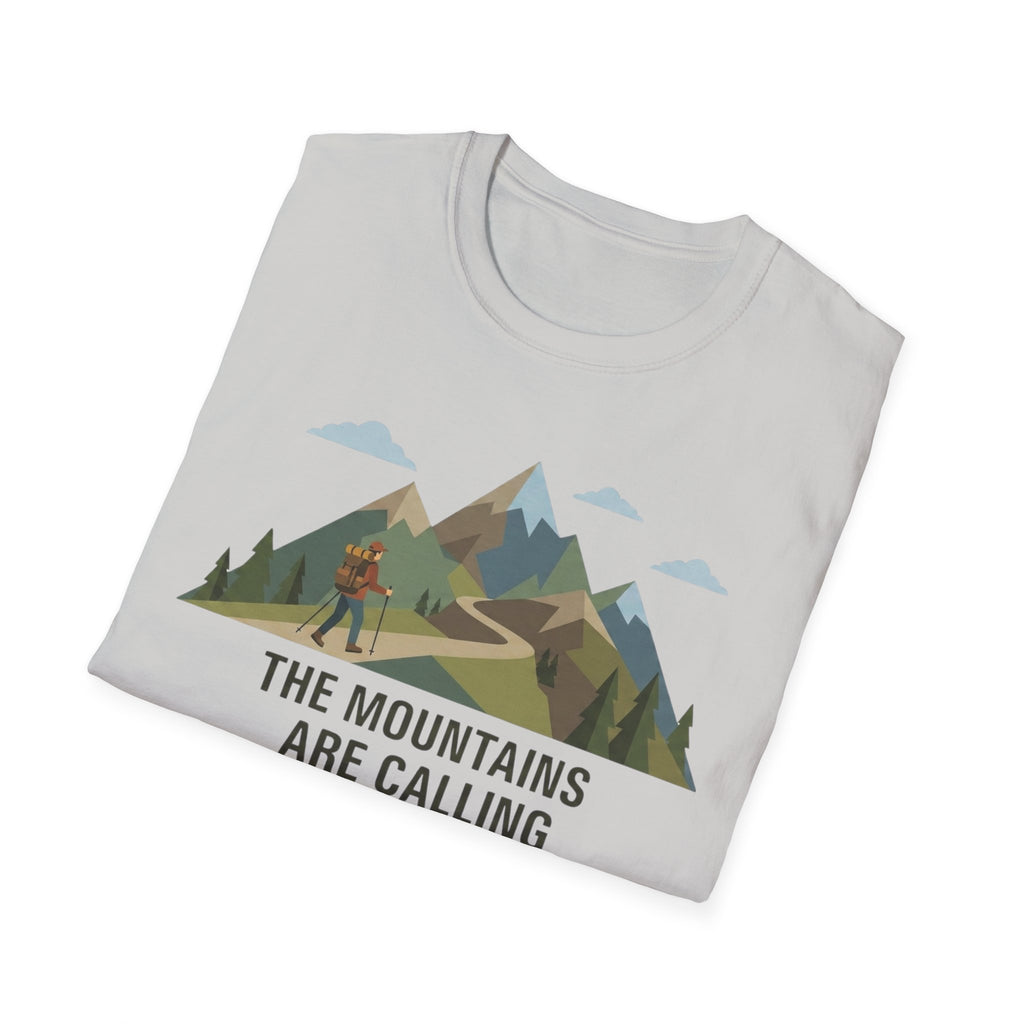 Campground Scenic T-Shirt — Minimalist Tent & Campfire Graphic