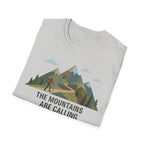 Campground Scenic T-Shirt — Minimalist Tent & Campfire Graphic