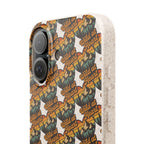 Eco-Friendly Phone Case — Vintage Camper Pattern Biodegradable iPhone Cover