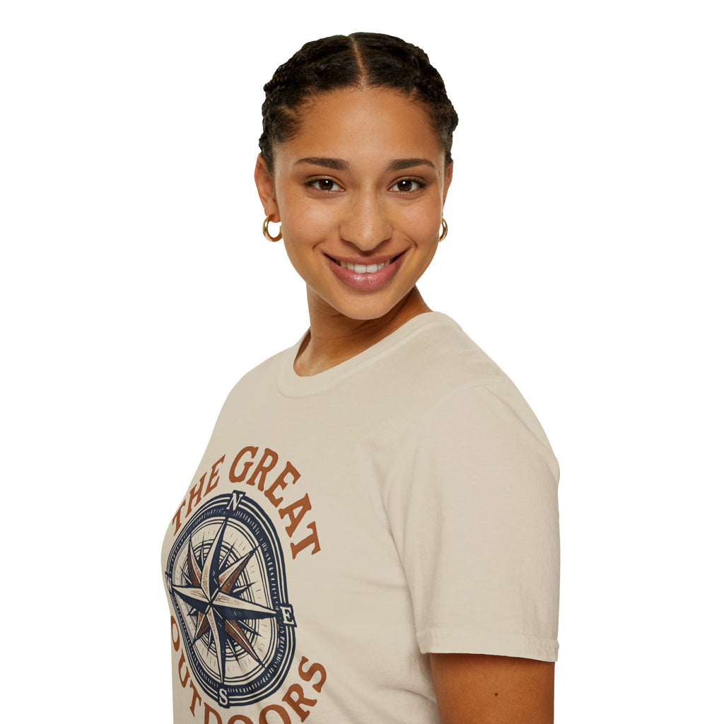 "The Great Outdoors" Compass Graphic Tee Shirt