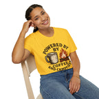 Powered By Coffee And Campfires Vintage Camping T-Shirt