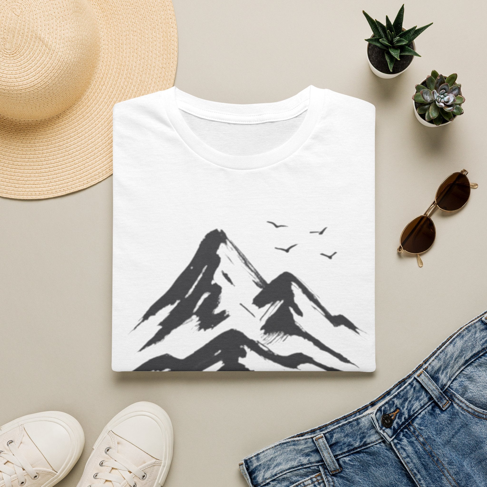 Mountains and Birds T-Shirt
