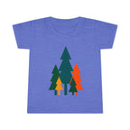 Toddler T-Shirt - Colorful Geometric Pine Trees Kids Tee
