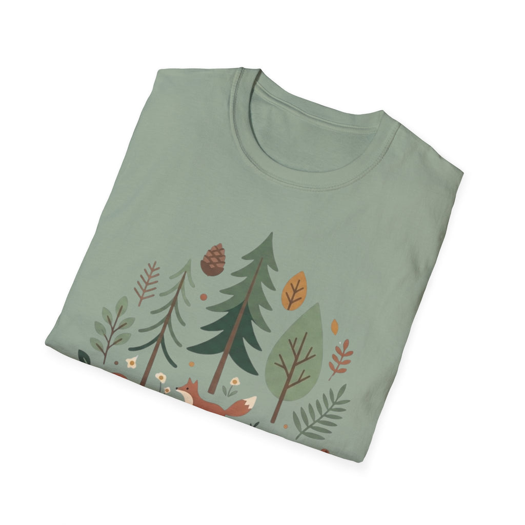 Woodland Fox T-Shirt — Nature Forest Camping Graphic Tee
