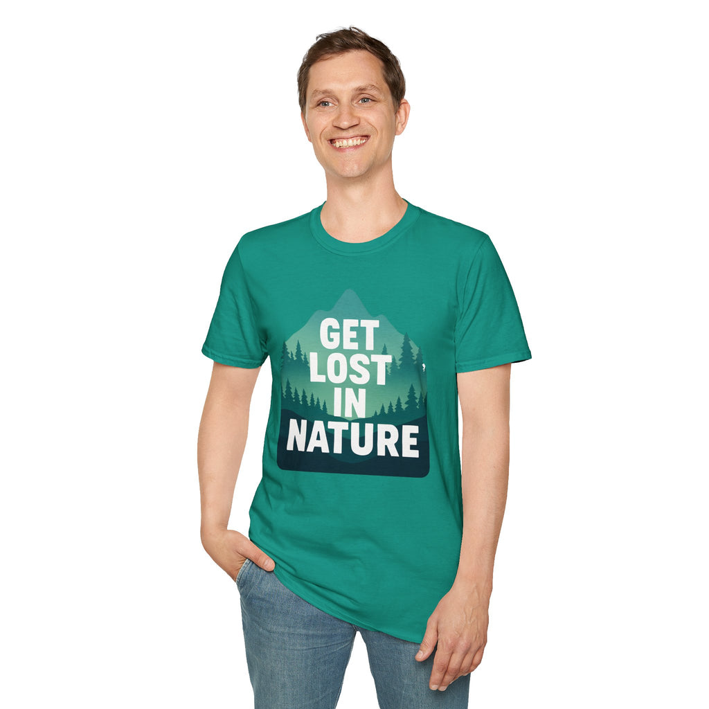 "Get Lost in Nature" Pine Trees T-Shirt