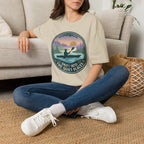"Drift Into The Quiet Places" Kayak Sunset T‑Shirt — Outdoor Relaxation Tee Shirt