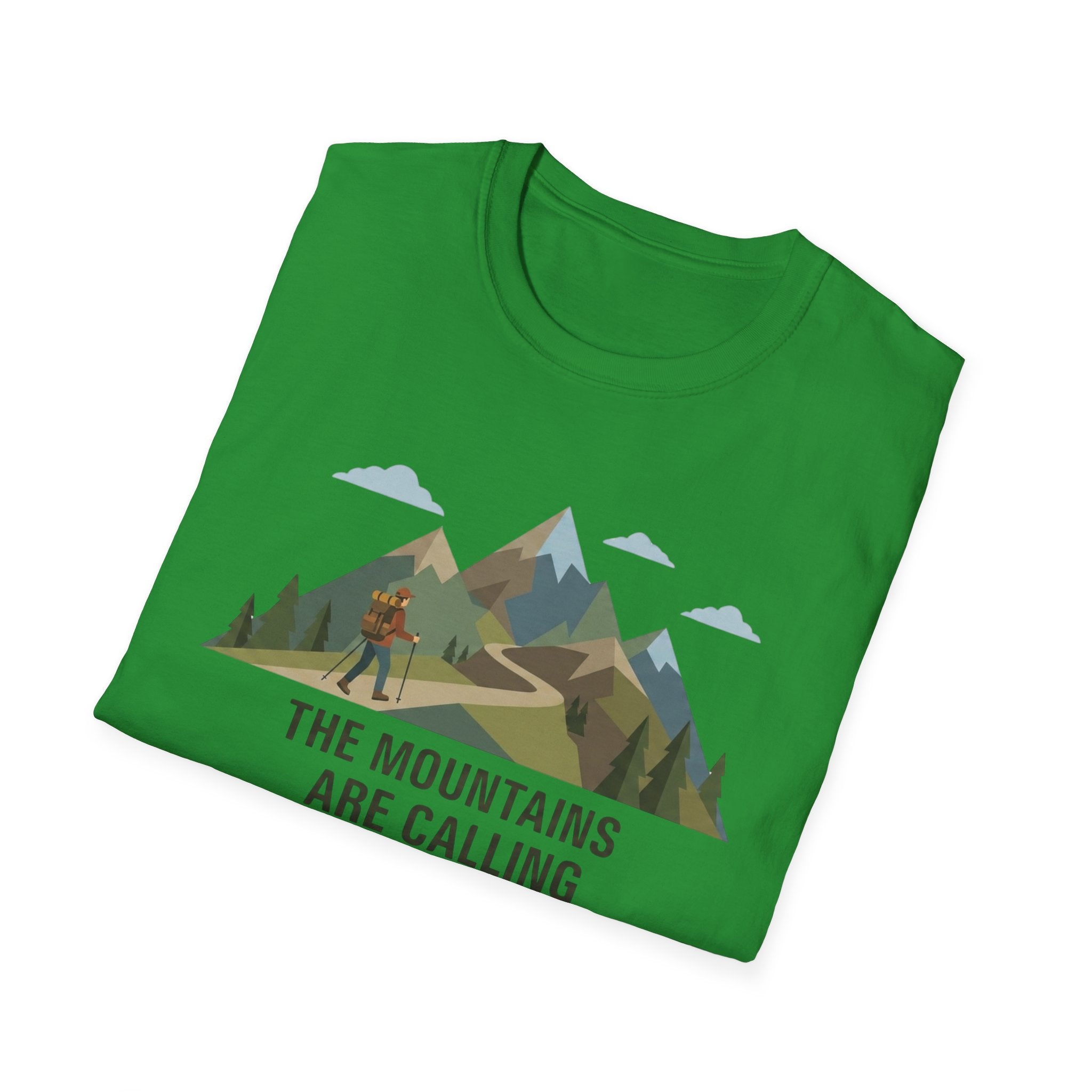Campground Scenic T-Shirt — Minimalist Tent & Campfire Graphic