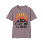 Chase The Sunrise Mountain T-Shirt — Sunrise & Peaks Graphic Tee