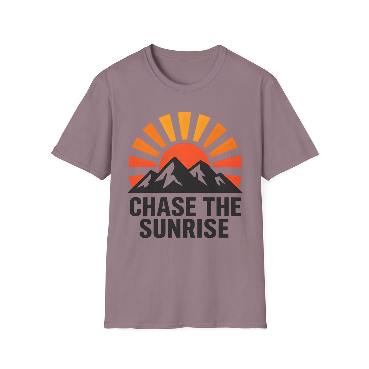 Chase The Sunrise Mountain T-Shirt — Sunrise & Peaks Graphic Tee