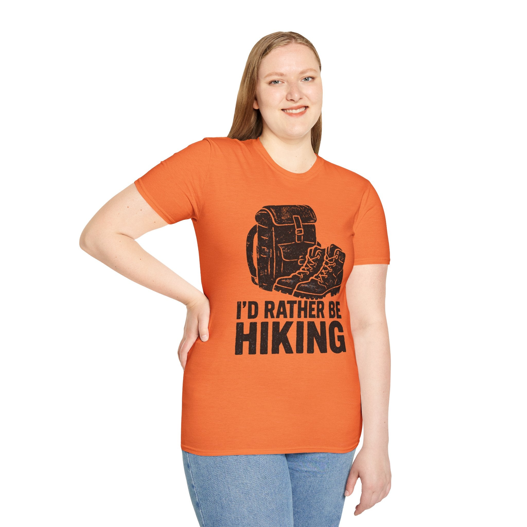 Boots & Backpack "I'd Rather Be Hiking" T-Shirt