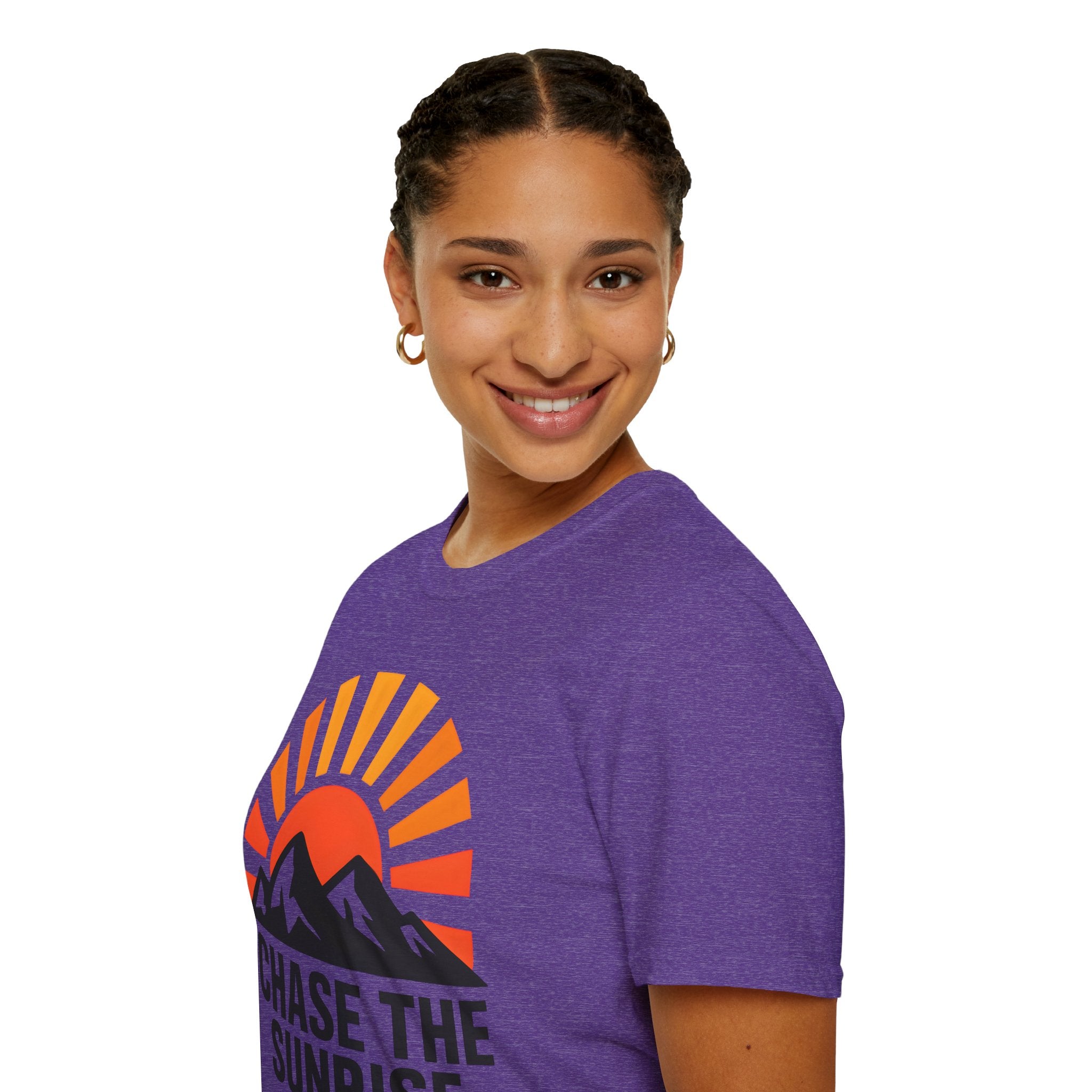 Chase The Sunrise Mountain T-Shirt — Sunrise & Peaks Graphic Tee