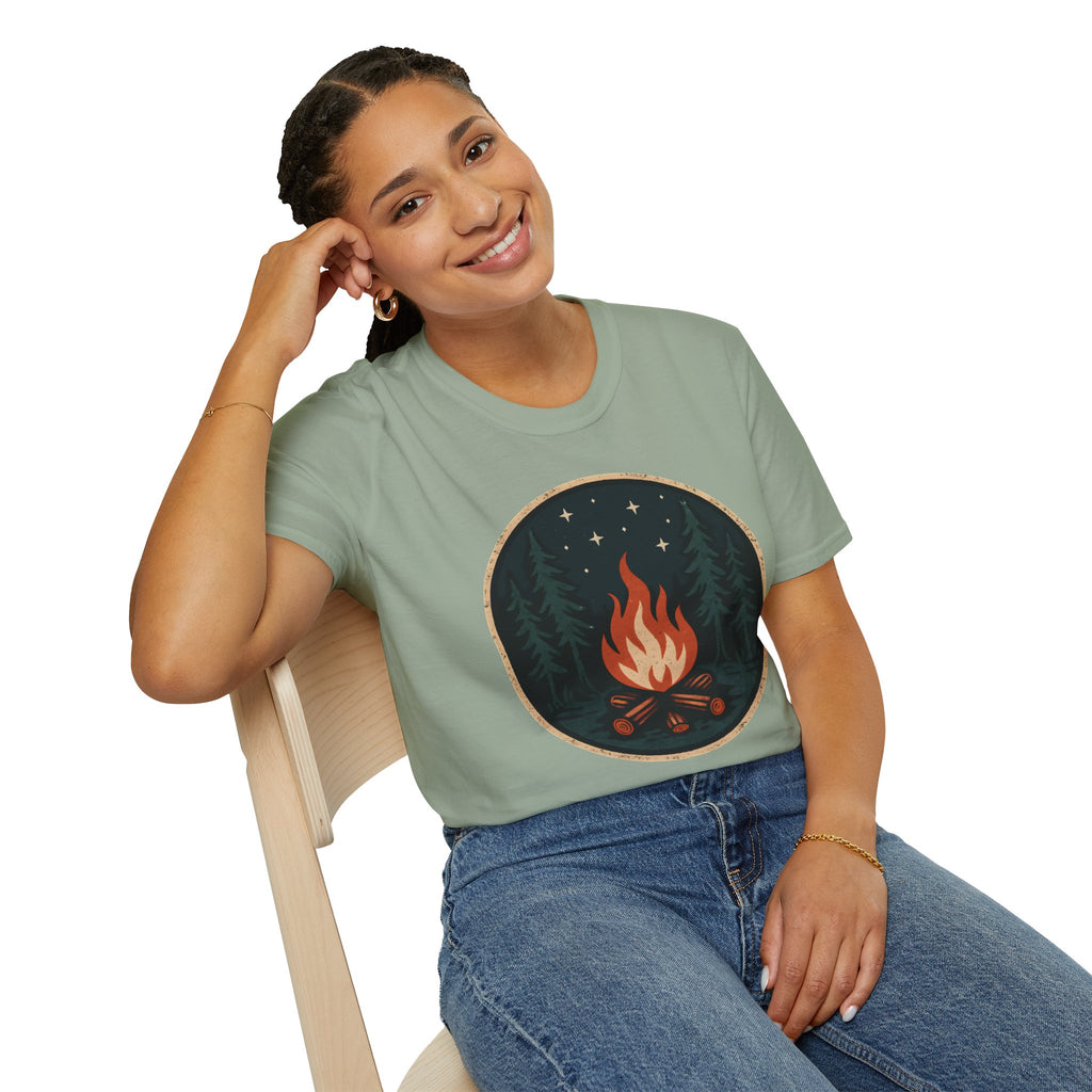Forest Campfire at Night T-Shirt