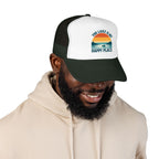 Lake Is My Happy Place Trucker Hat — Vintage Sunset Fishing Foam Cap