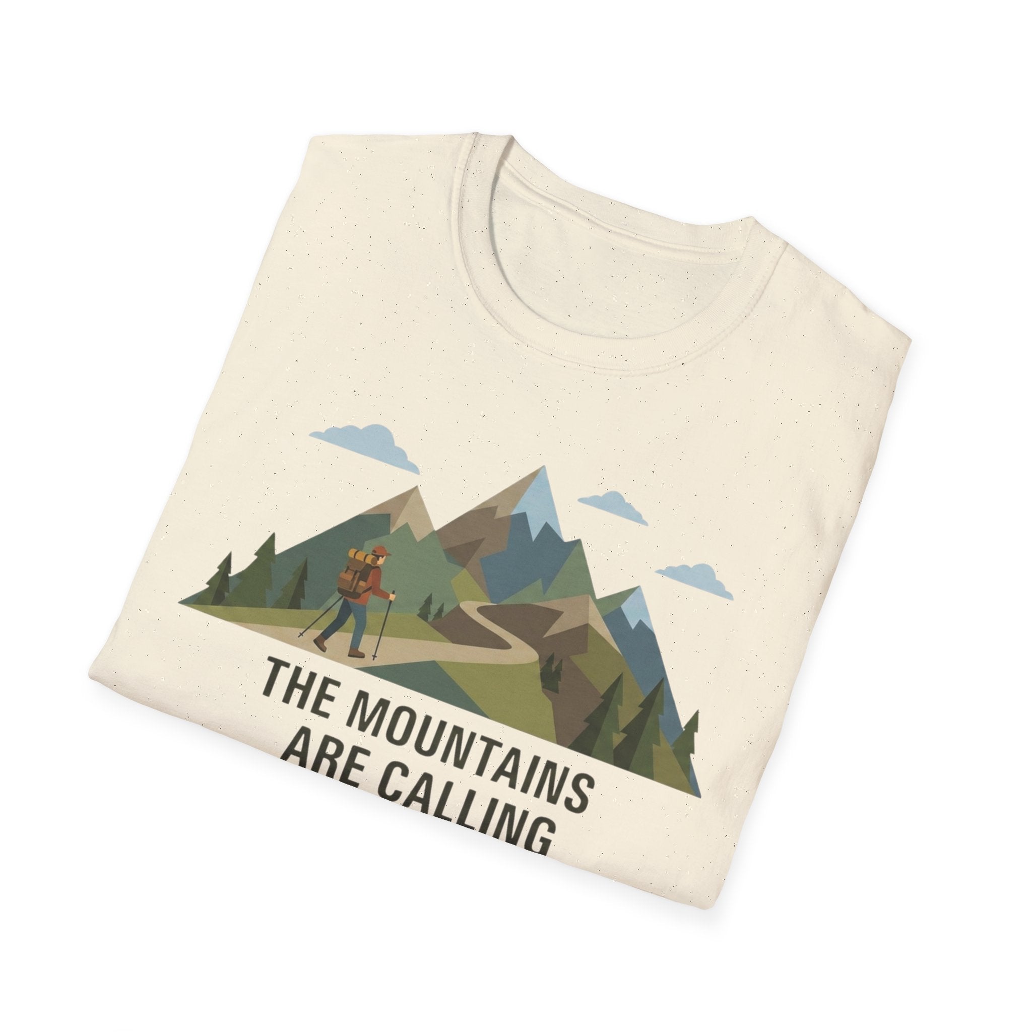 Campground Scenic T-Shirt — Minimalist Tent & Campfire Graphic
