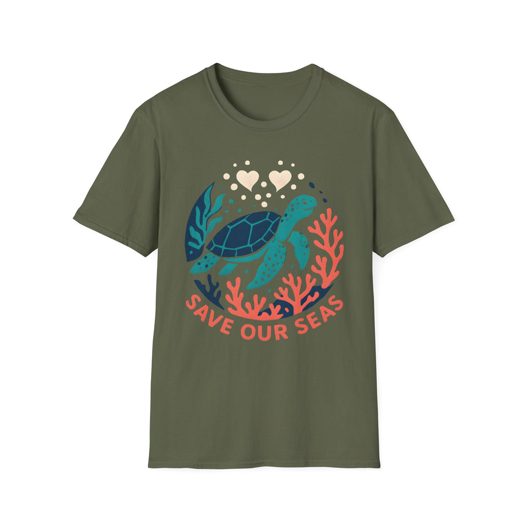 Save Our Seas Sea Turtle T-Shirt — Ocean Conservation Tee