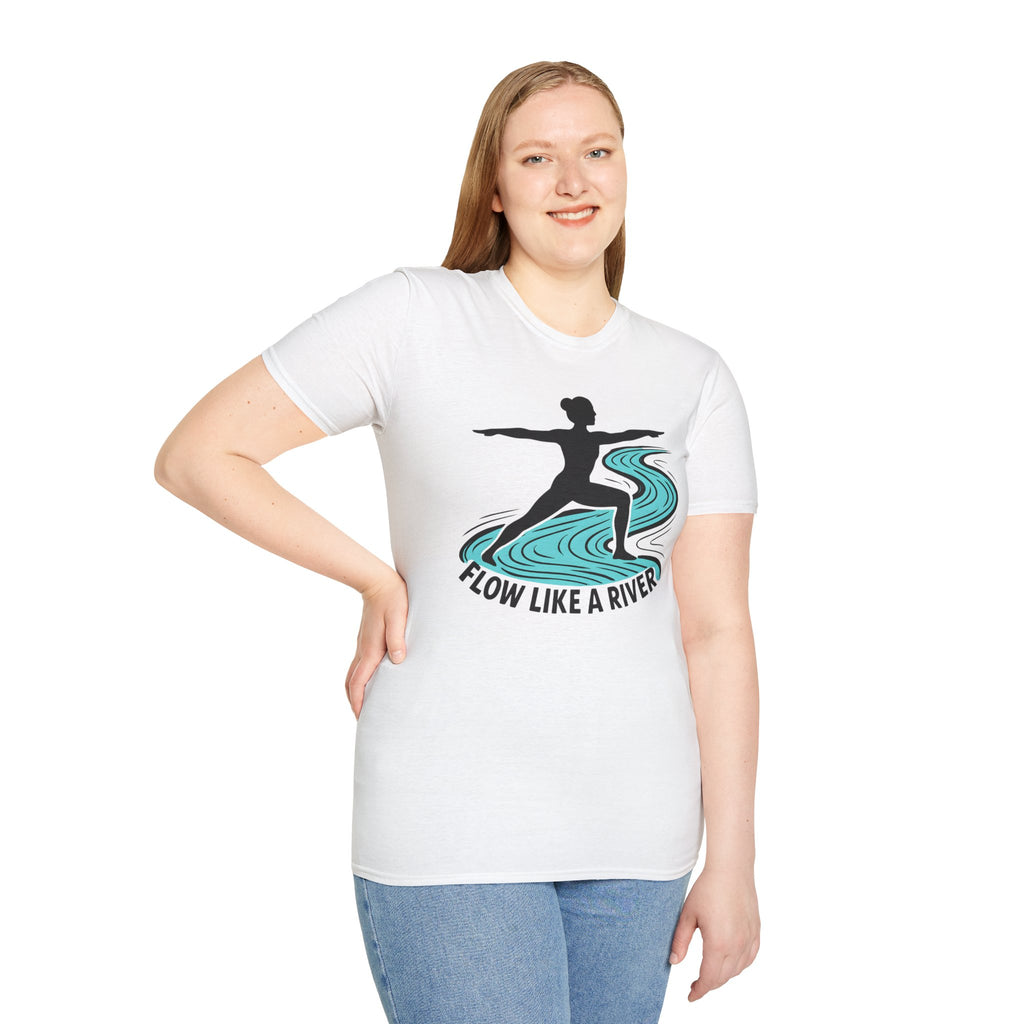 "Flow Like A River" Yoga T-Shirt