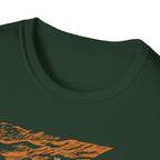 Climber on Cliff with Eagle T-Shirt
