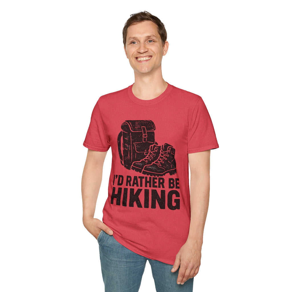 Boots & Backpack "I'd Rather Be Hiking" T-Shirt