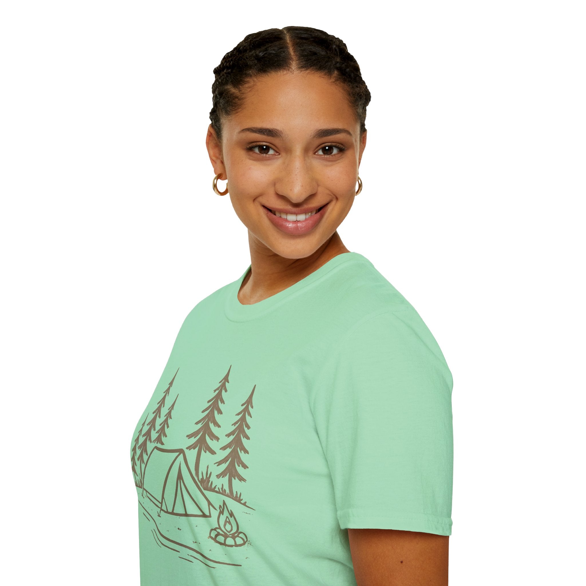 Camping Tent and Campfire T-Shirt
