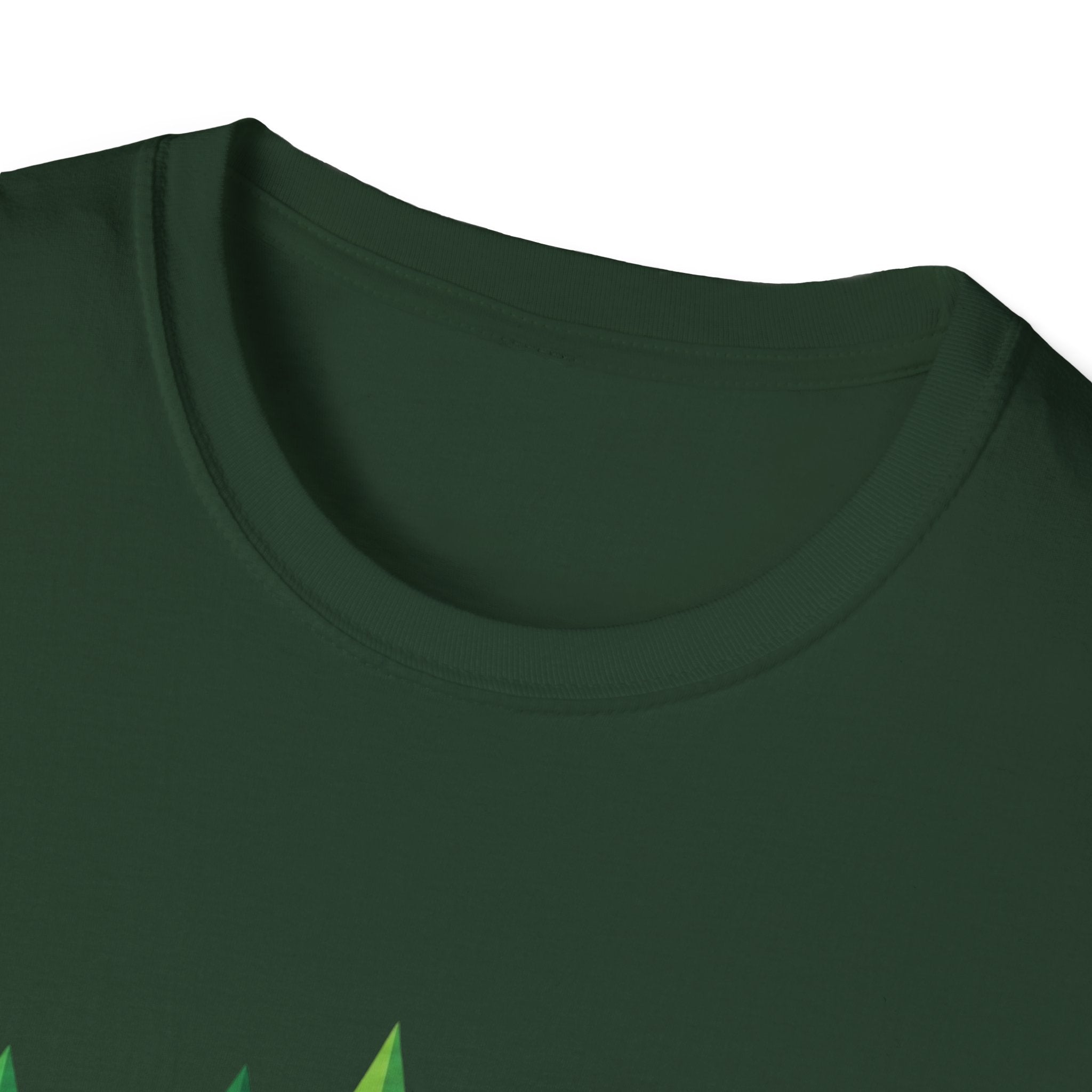 Forest Graphic T-Shirt — Minimal Green Pine Trees Tee