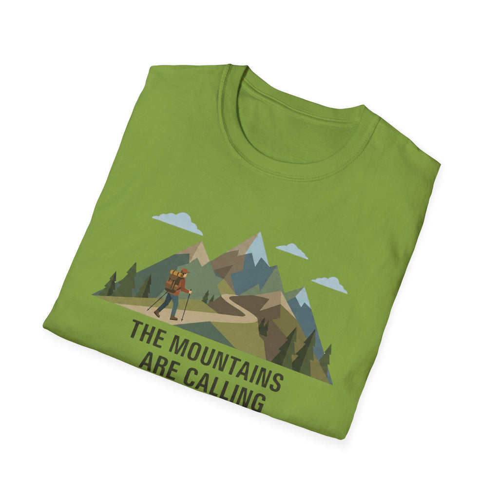Campground Scenic T-Shirt — Minimalist Tent & Campfire Graphic