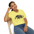 Bear & Forest T‑Shirt - Rustic Woodland Graphic Tee