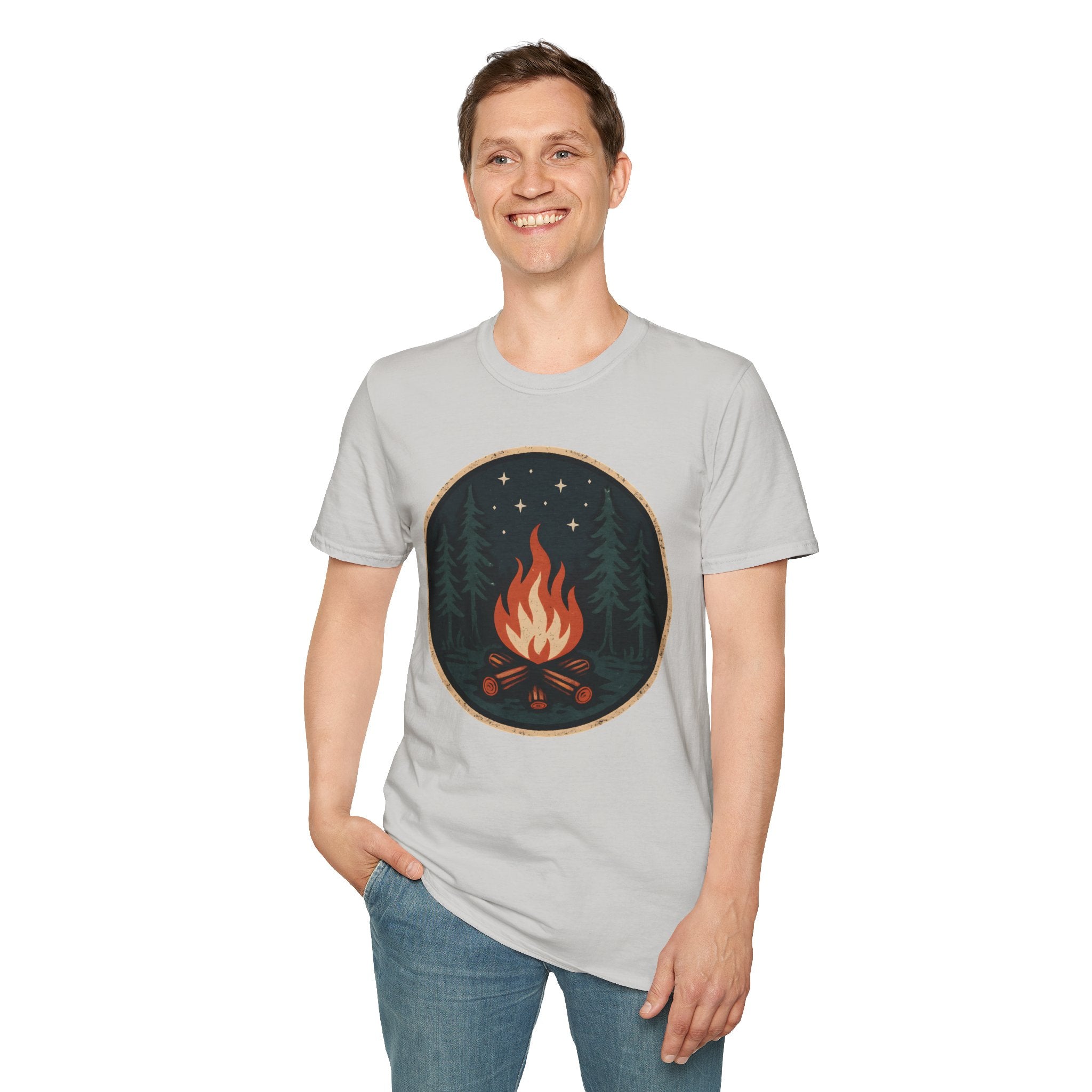Forest Campfire at Night T-Shirt