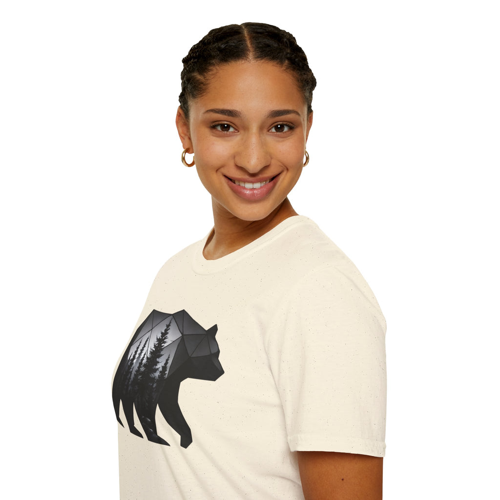 Geometric Forest Bear T-Shirt