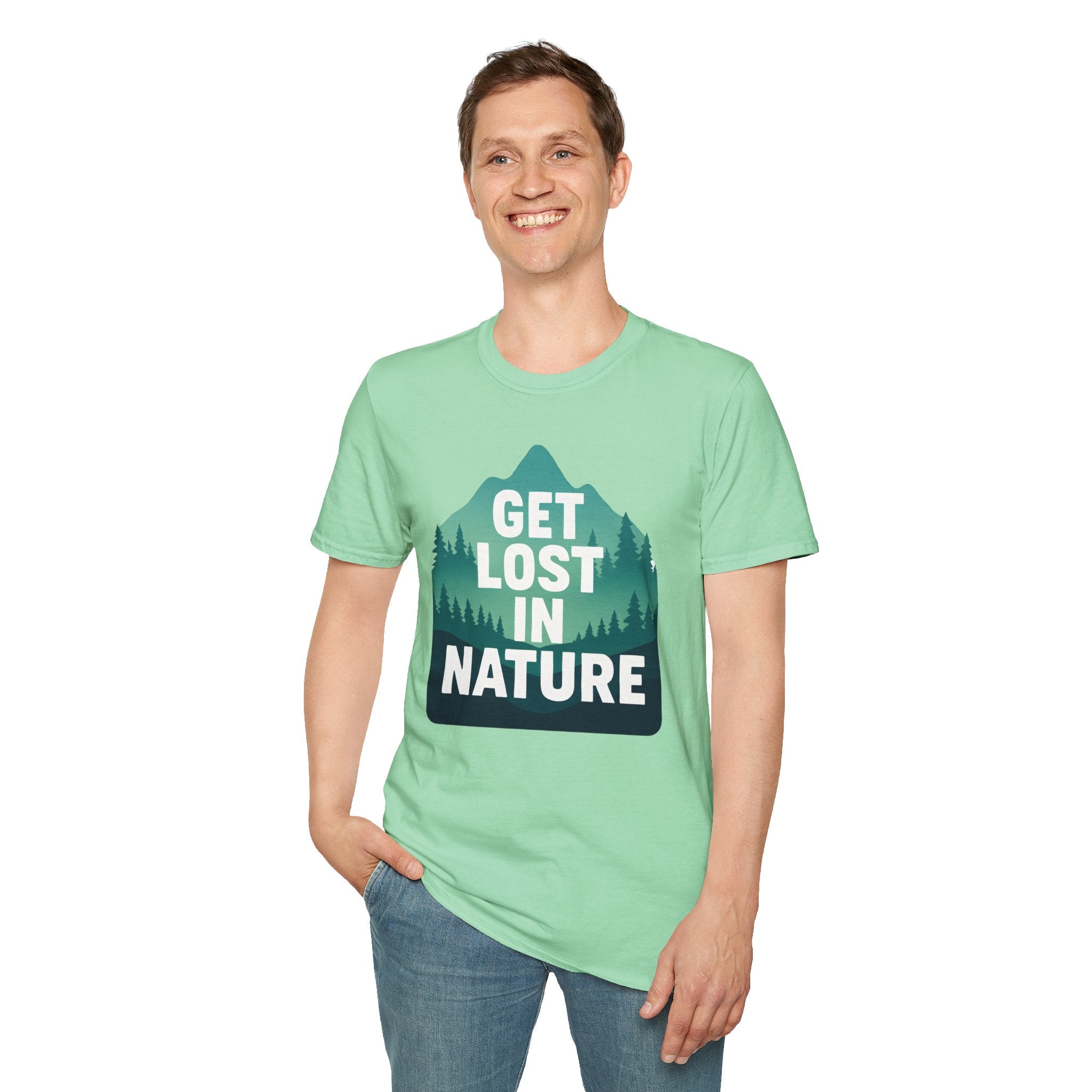 "Get Lost in Nature" Pine Trees T-Shirt
