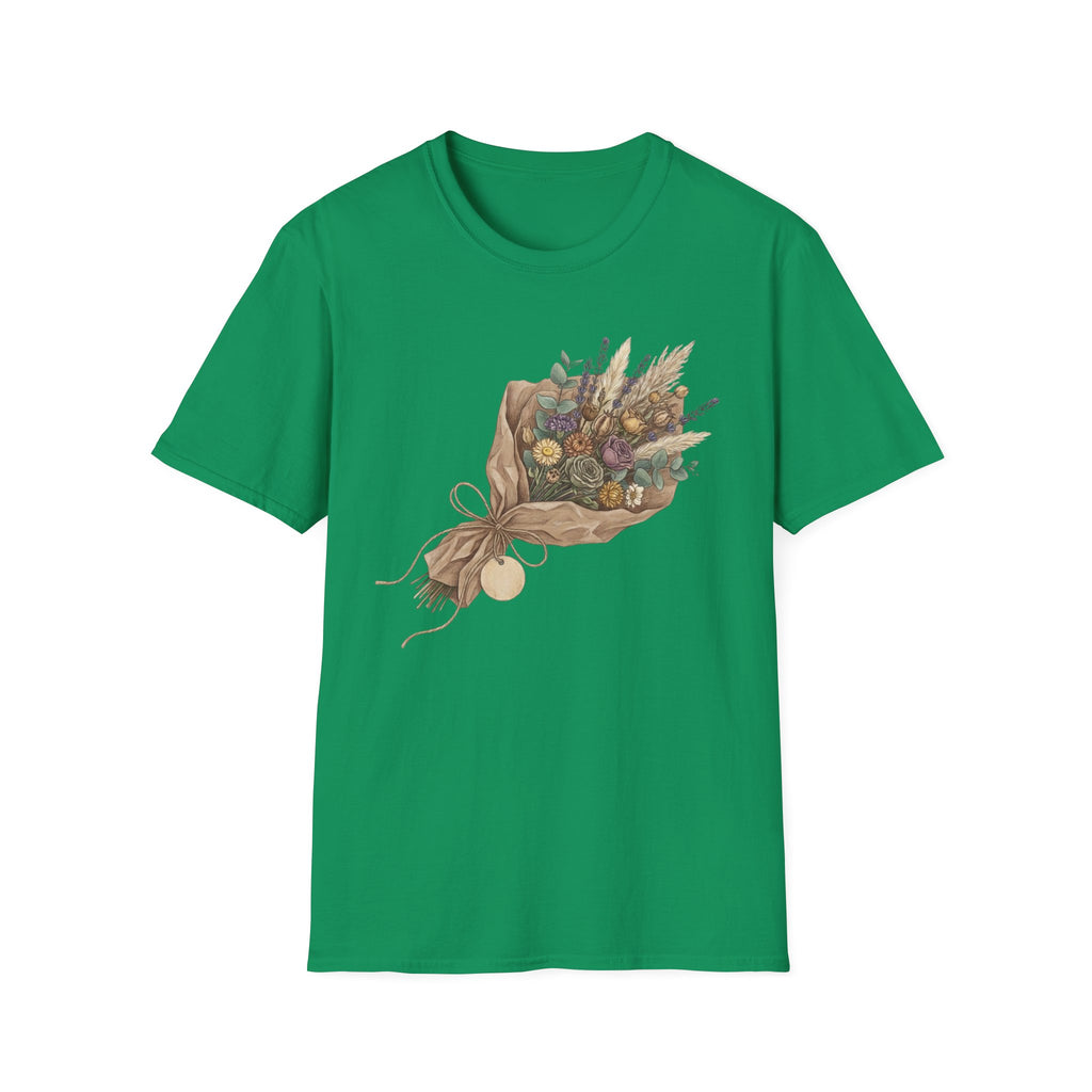 Floral Bouquet Graphic T-Shirt — Rustic Wildflower Bouquet Tee