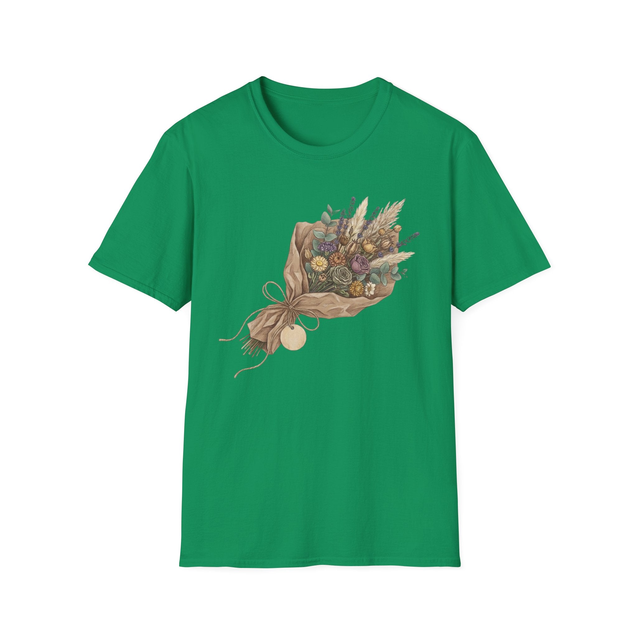 Floral Bouquet Graphic T-Shirt — Rustic Wildflower Bouquet Tee