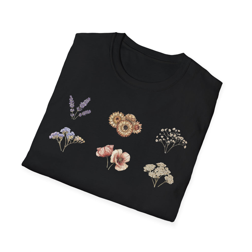 Floral Mini Bouquet T-Shirt — Vintage Botanical Graphic Tee