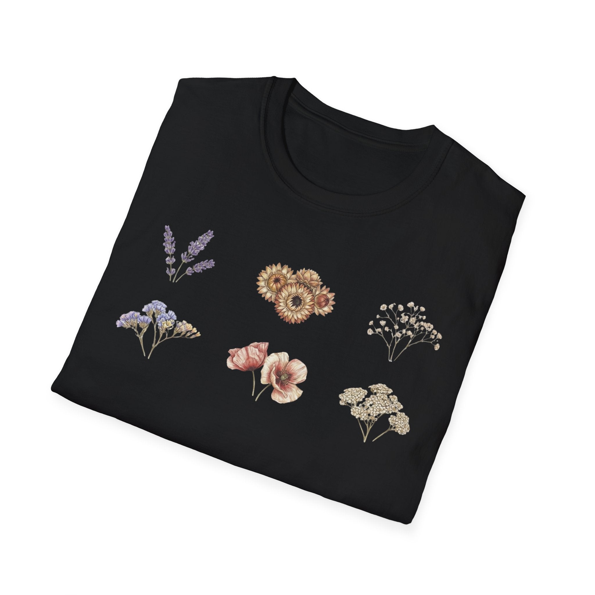 Floral Mini Bouquet T-Shirt — Vintage Botanical Graphic Tee