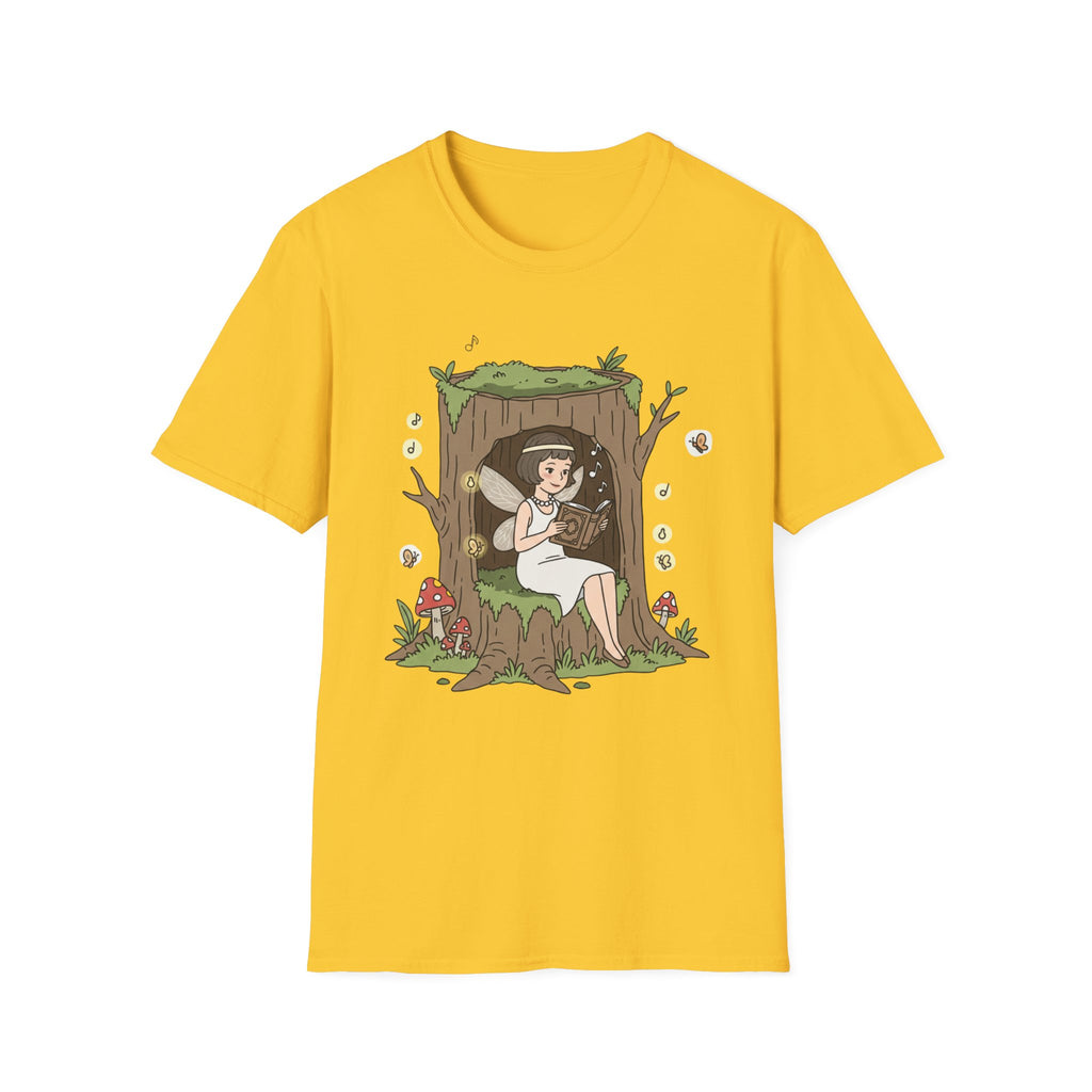 Forest Flapper Fairy Reading in Tree Hollow T-Shirt