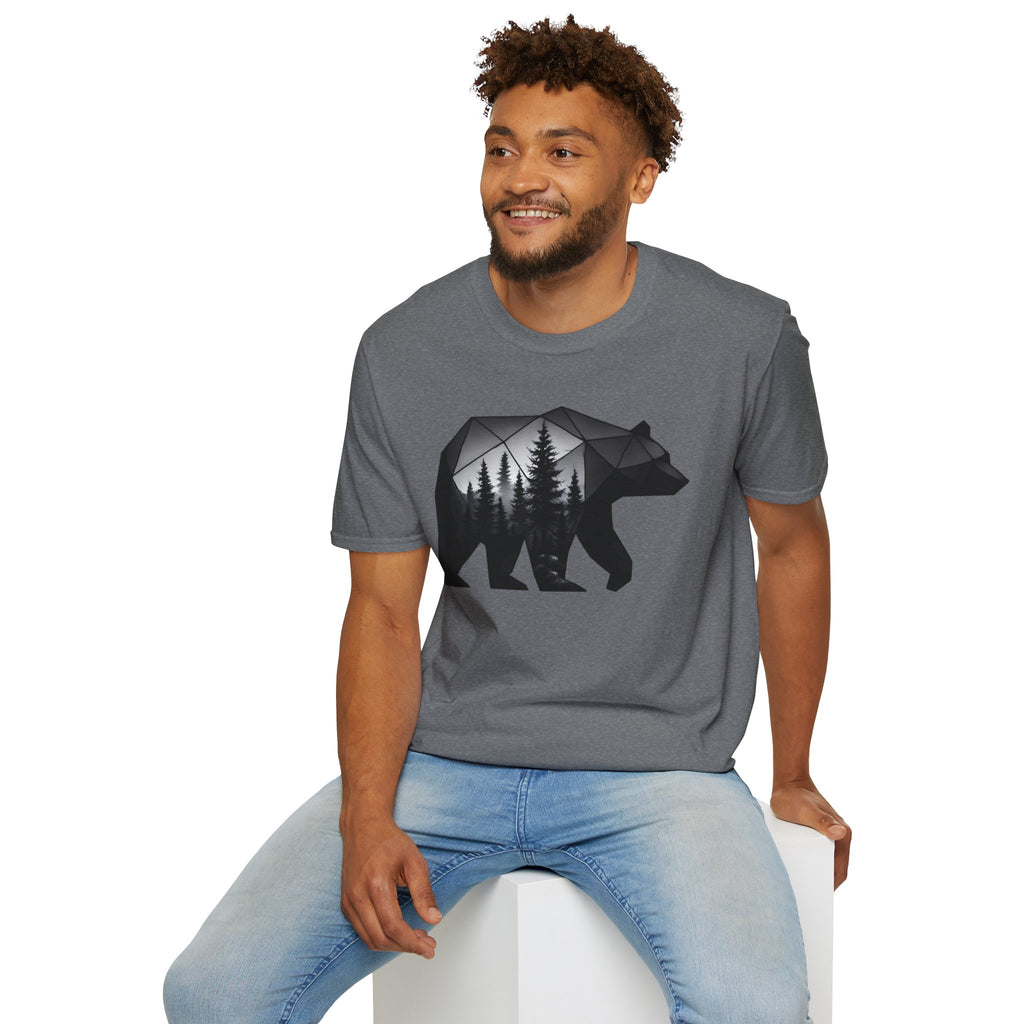 Geometric Forest Bear T-Shirt