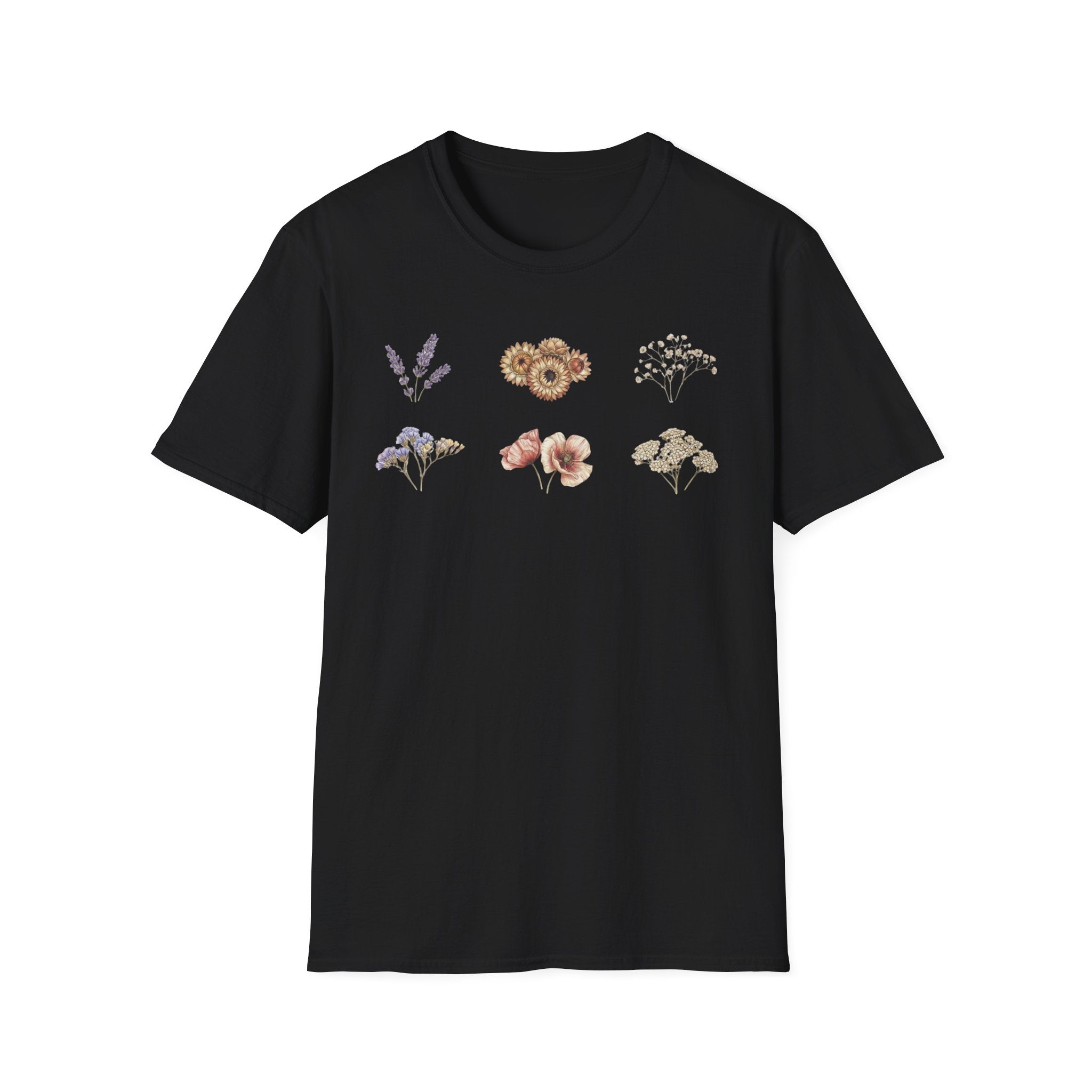 Floral Mini Bouquet T-Shirt — Vintage Botanical Graphic Tee