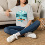 Kayaker on Serene Mountain Lake T-Shirt
