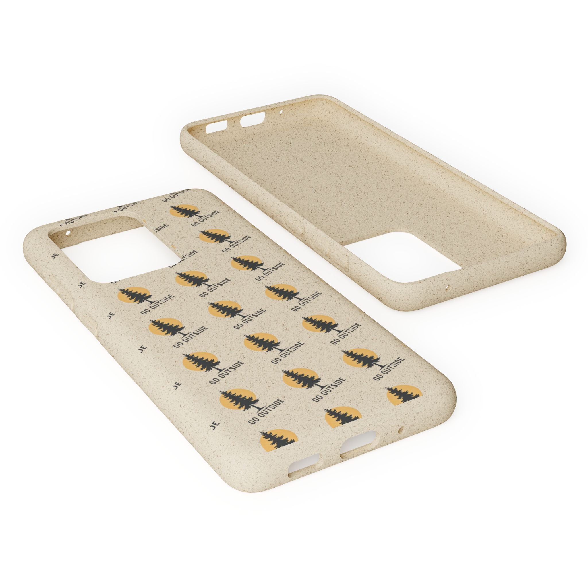 Biodegradable Phone Case — 'Go Outside' Recycled Eco-Friendly iPhone Cover