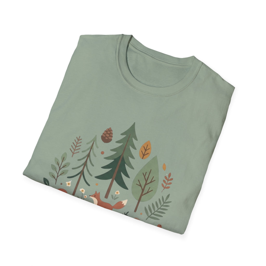 Woodland Fox T-Shirt — Nature Forest Camping Graphic Tee