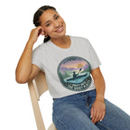 "Drift Into The Quiet Places" Kayak Sunset T‑Shirt — Outdoor Relaxation Tee Shirt