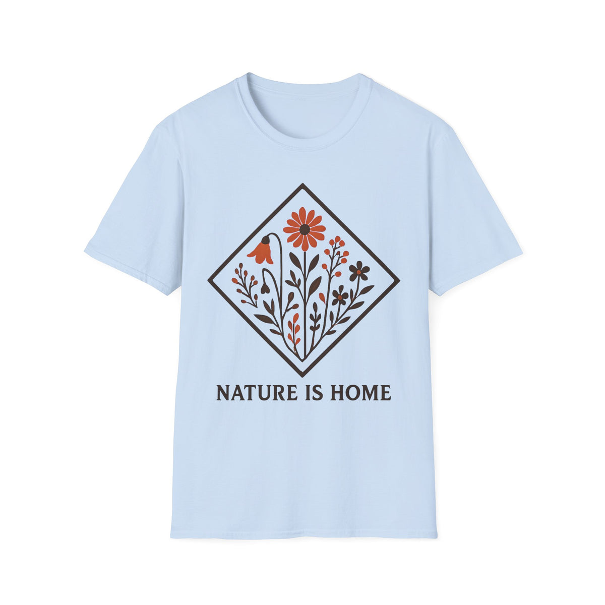 "Nature Is Home" Floral T-Shirt
