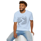 Winding Path Through The Meadow Floral T-Shirt