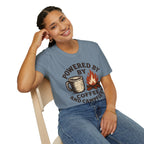 Powered By Coffee And Campfires Vintage Camping T-Shirt