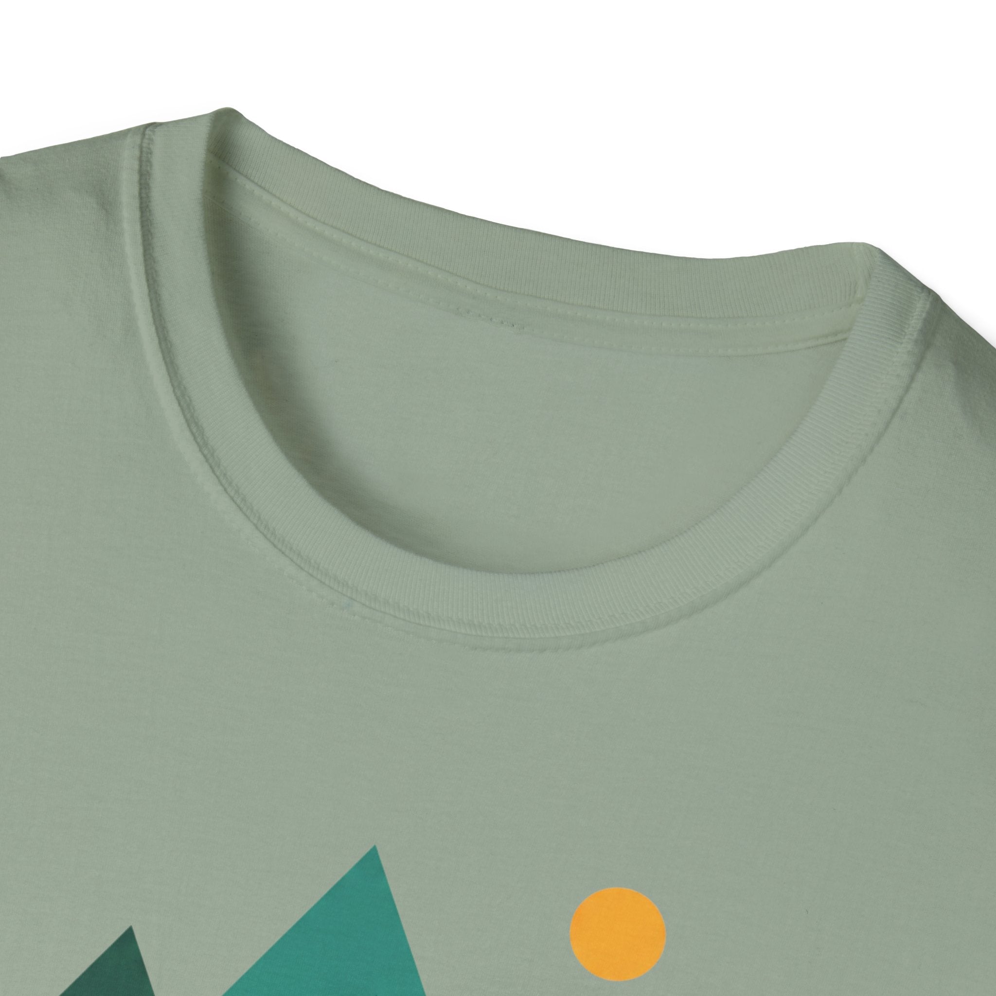 Minimal Mountain River T-Shirt — Nature Graphic Tee