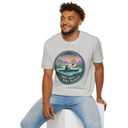 Kayak Sunset T‑Shirt — "Drift Into The Quiet Places" Outdoor Relaxation Tee