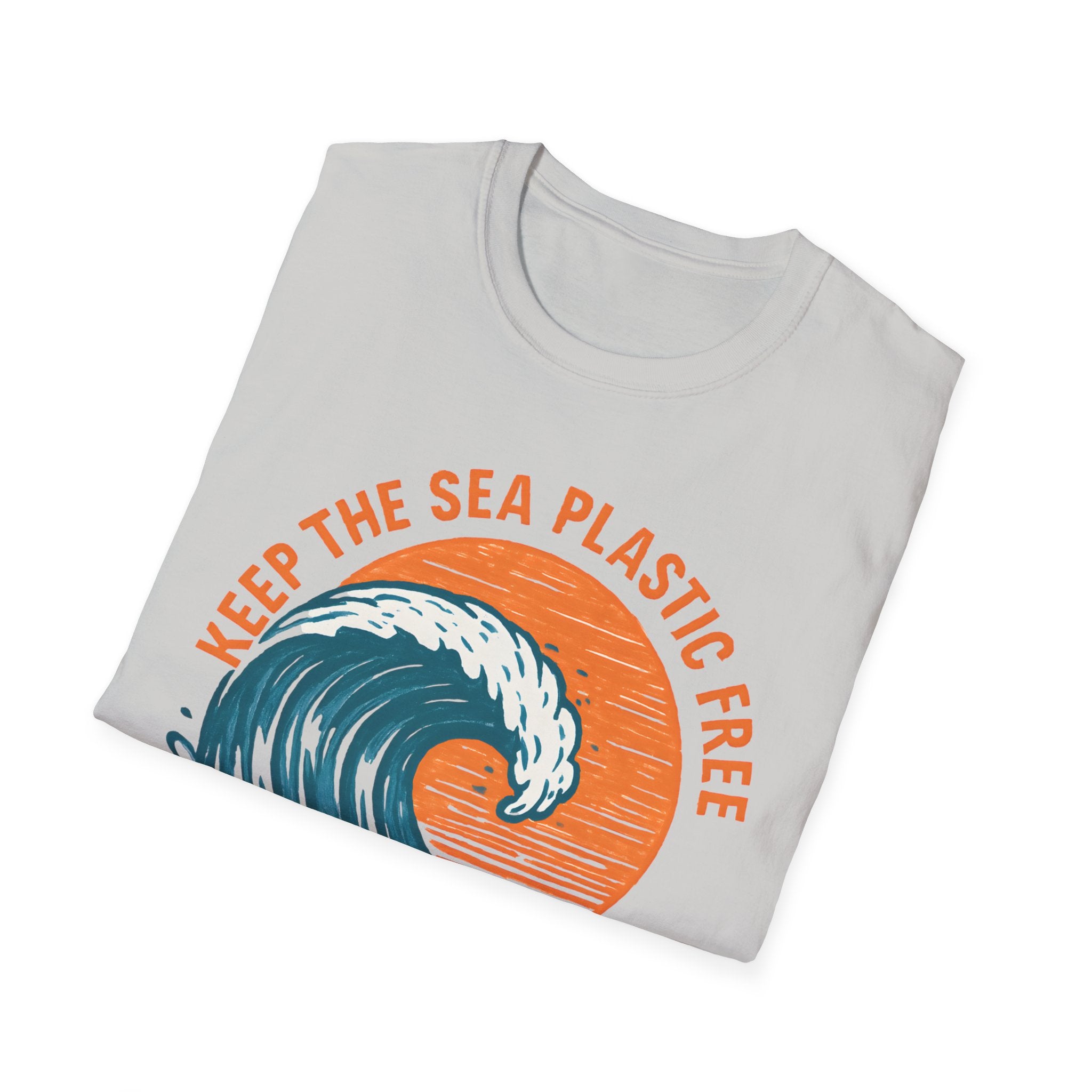 Keep the Sea Plastic Free T-Shirt — Ocean Conservation Wave Tee