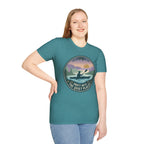 "Drift Into The Quiet Places" Kayak Sunset T‑Shirt — Outdoor Relaxation Tee Shirt