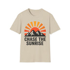 Chase The Sunrise Mountain T-Shirt — Sunrise & Peaks Graphic Tee
