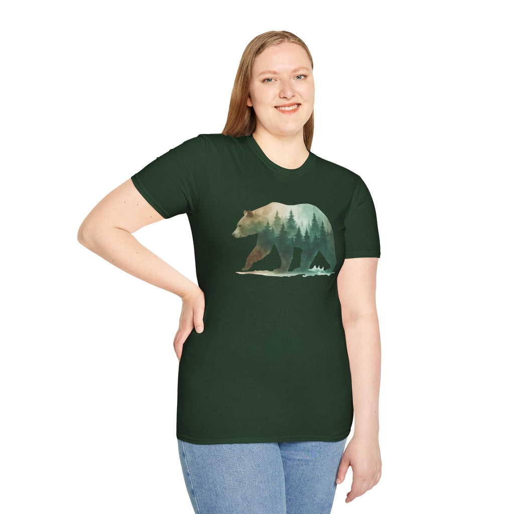 Forest Bear Silhouette T-Shirt